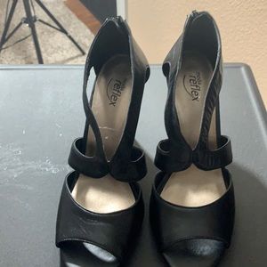 Moda  Reflex Heels black leather